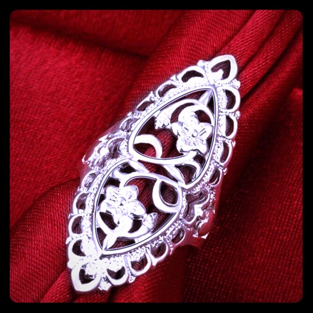 Silver Hollow Big Ring